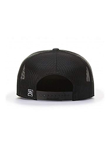 Seven-Panel Trucker Richardson Leather Patch Cap - color: Red/ Black, size: One Size