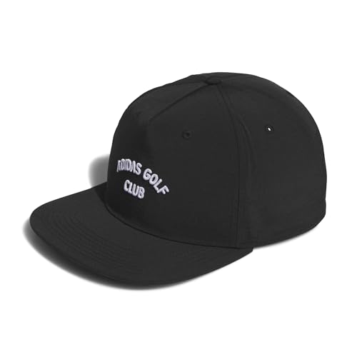 Adidas Unisex 5 Panel Crinkled Nylon Golf Hat - color: Black, size: One Size