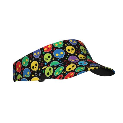 Leopard Print Sunscreen Visor Cap Adjustable Empty Top Athletic Beach Hat - color: 26