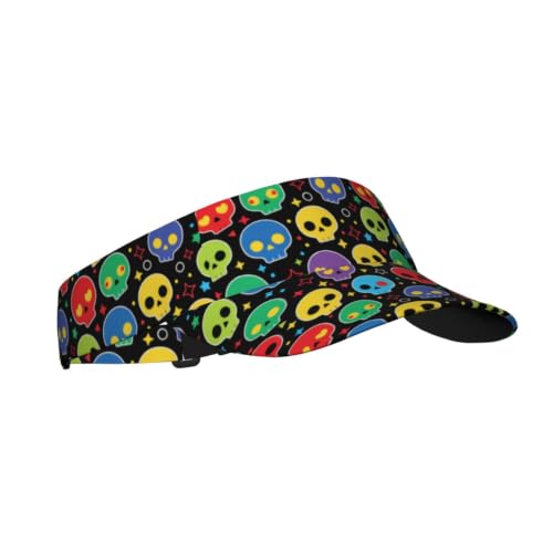 Leopard Print Sunscreen Visor Cap Adjustable Empty Top Athletic Beach Hat - color: 26