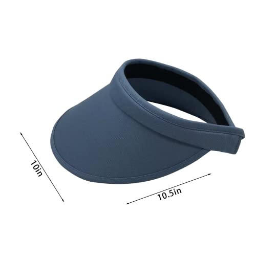 Cushees Cloth Covered Clip-On Visor [233] (Light Blue)