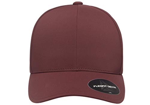 Flexfit Men's One Size Delta Seamless Cap, Maroon, Large-X-Large - color: Maroon, size: Small-Medium