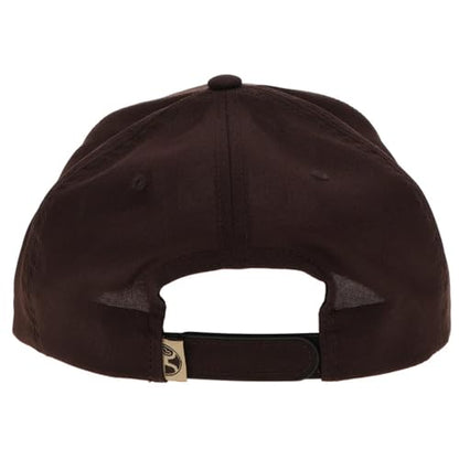 HOOEY Wild Ride Youth Hat - Brown Snapback Baseball Cap with Embroidered Logo, Adjustable 5-Panel Outdoor Casual Hat