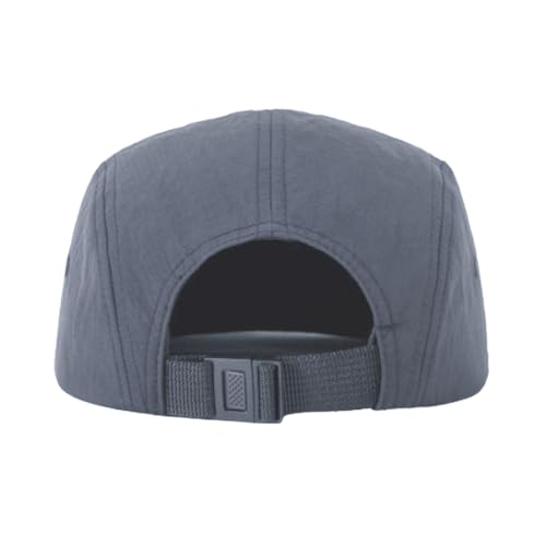 5 Panel Running Hat Waterproof Nylon Sun Hat Quick Dry Plain Baseball Cap for Men Women - color: Dark Gray