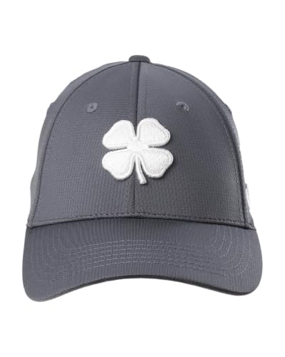 Black Clover Unisex Fitted Cap Golf Hat - color: Titanium, size: Small-Medium