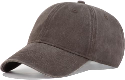 Vintage Washed Cotton Baseball Caps Men Women Adjustable Unstructured Low Profile Dad Hat - color: 1p-coffee