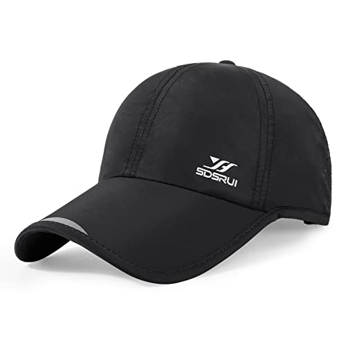 Running Hat Mesh Quick Dry Hat Baseball Cap for Women Men - color: Black 2