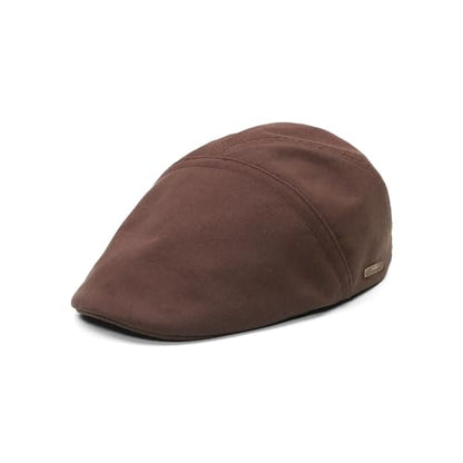Sterkowski Ivy Five Newsboy | 100% Softened Cotton Flat Cap for Men | Breathable Airy 5 Panels Cap Without Lining - color: Brown, size: 7 5/8