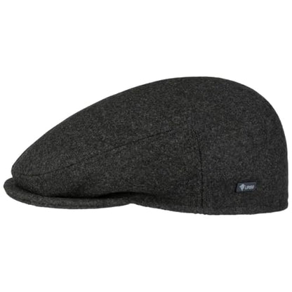Lipodo Classic Flat Cap Italian-Made Wool Winter Peaked Ivy Cap Men Women - color: Anthracite, size: 7 1/2