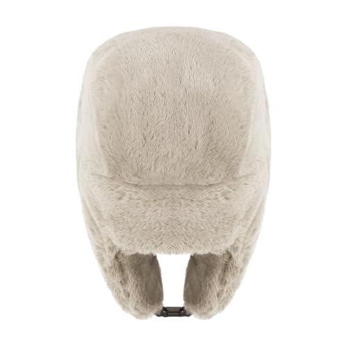 MioCloth Faux Fur Winter Earflap Russian Ushanka Hat - Fur Lined Winter Cap - color: Brown