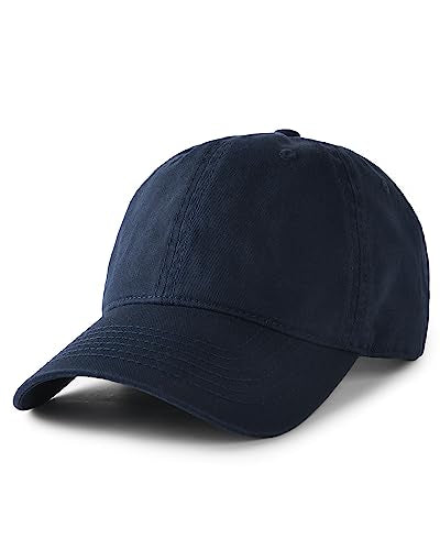 FURTALK Unisex Vintage Unstructured Baseball Cap Washed Cotton Dad Hat - color: Navy, size: Large-X-Large