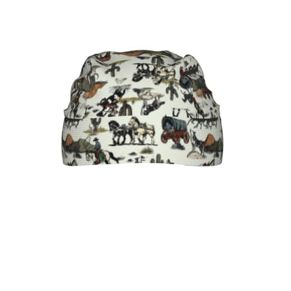 Do Rag Skull Cap Breathable Cycling Cap Adjustable Headscarf Helmet Liner for Men Women - color: Western