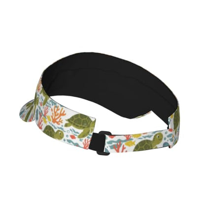 Leopard Print Sunscreen Visor Cap Adjustable Empty Top Outdoor Sports Hat - color: 26