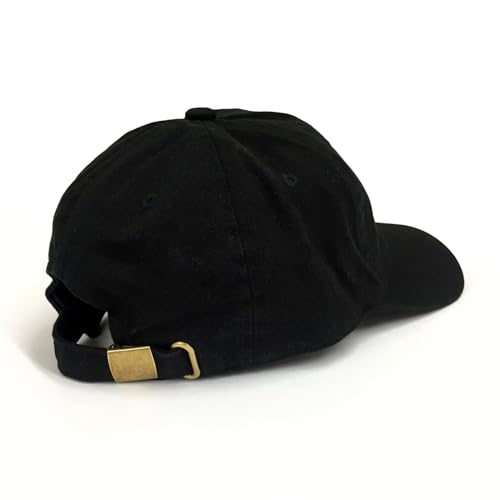 Dad Brand Girl Dad Hat for Men - Embroidered 6-Panel Unstructured Cotton Cap, Black, Adjustable Buckle Strap, Curved Brim - Proud Dad of Daughters Gift