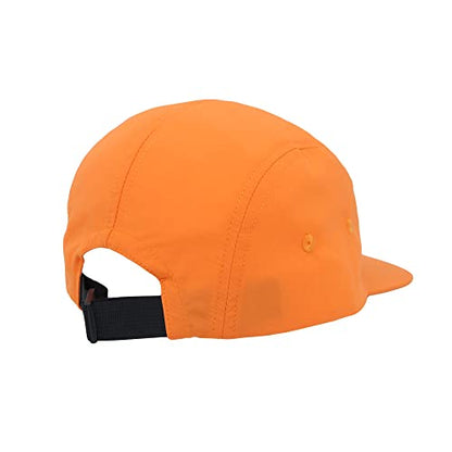 WITHMOONS Low Profile 5 Panel Hat Cap Waterproof Golf Camp Fishing Lightweight Jockey Flat Bill YZ20114 - color: Orange, size: Medium