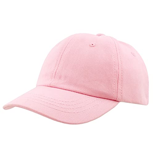 BAVST Boy Baseball Cap for Baby Toddler Girls Summer Cap Sun Protection Dinosaur Kids Trucker Hats for 1-3Years Old - color: Z-light Pink