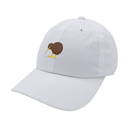 JPAK Kiwi Bird Baseball Cap Embroidered Cotton Dad Hat - Funny - color: White