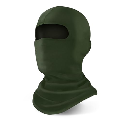 YESLIFE Summer Balaclava Ski Mask for Men&Women, Face Mask - color: Army Green
