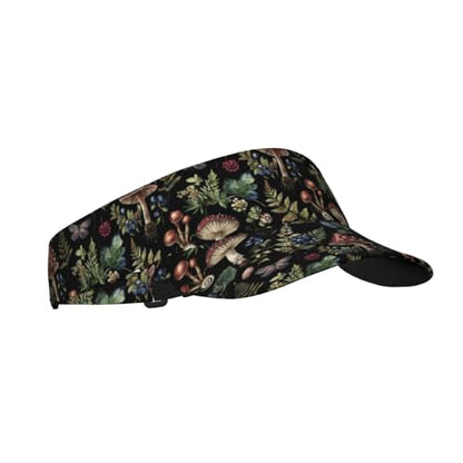 Unisex Adjustable Sports Sun Visor - color: Wild Mushroom
