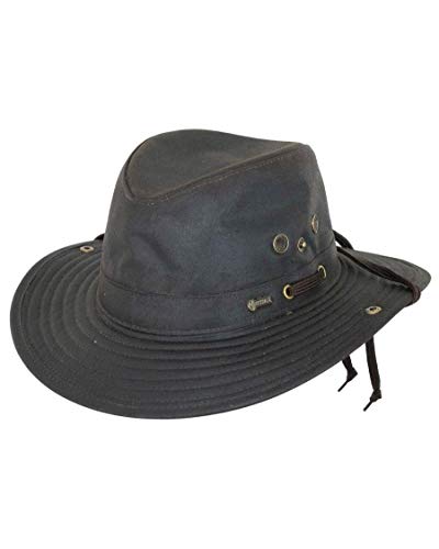 Outback Trading Company Women's 1497 River Guide UPF 50 Waterproof Breathable Outdoor Cotton Oilskin Hat - color: Brown, size: X-Large