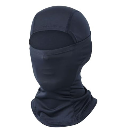 Ski Mask Balaclava Motorcycle Summer Sun UV Protection Face Mask for Men - color: Navy Blue