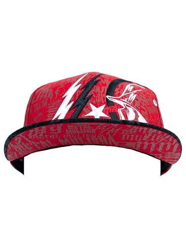 Metal Mulisha Ghost 3 Flex Hat - color: Red, size: Large-X-Large