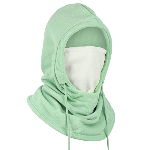 Achiou Ski Mask, Winter Balaclava Warm Windproof Face Cover Men Women - color: Green
