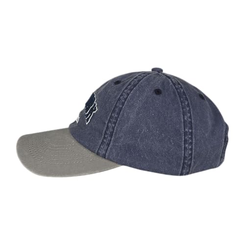 E BY ELIDAN NY Dad Hat, New York EST.1625 Cotton Baseball Cap Women & Men - color: Navy Chrome