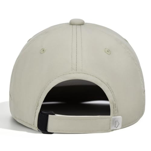 Baseball Cap Unstructured Athletic Golf Cap Soft-Brim Foldable Hat - color: Light Gray