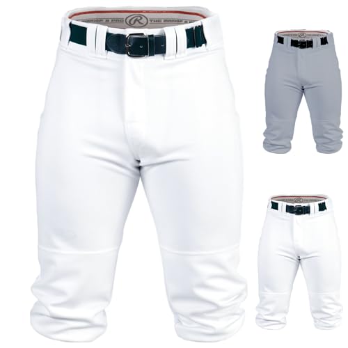 Rawlings | PRO 150 Series Baseball Pants | Knicker Fit | Adult Sizes | Solid | Multiple Colors - color: White, size: Medium