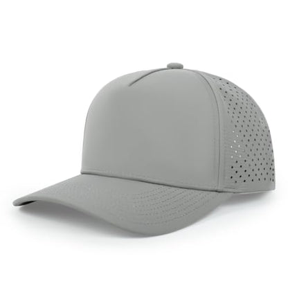 Quick Dry Baseball Cap Waterproof Snapback Trucker Golf Hat for Men Women - color: Light Gray
