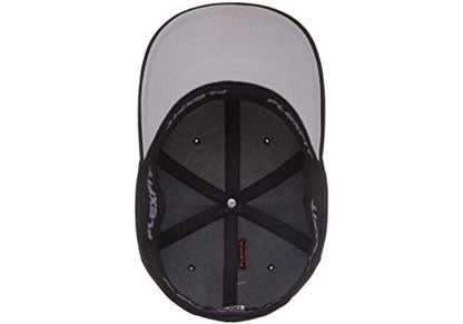 Flexfit Men's Athletic Baseball Fitted Cap - color: Black, size: Large-X-Large
