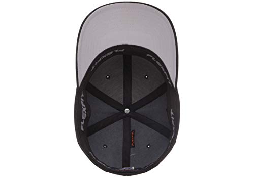 Flexfit Men's Athletic Baseball Fitted Cap - color: Black, size: Small-Medium