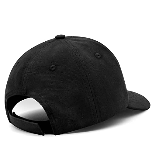 qikqik Baby Baseball Cap Toddler Baseball Hat Baby Ball Cap Toddler Hats for Boys Girls Cotton Infant Caps Kids Trucker Hat - color: Black, size: 6-24 Months