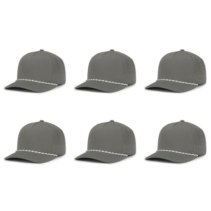 Outdoor Cap OC551 Mesh Back 5-Panel Hat – Bulk Packs Available, One Size - color: Charcoal
