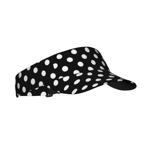 Stylish Visor Cap, Adjustable Lightweight Sun Hat for Men Women Teens - Sports, Beach, Golf, Tennis - color: Polka Dot 4