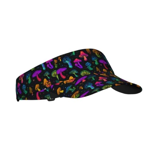 Leopard Print Sun Visor Hat Adjustable Sports Beach Cap for Men Women - color: 10