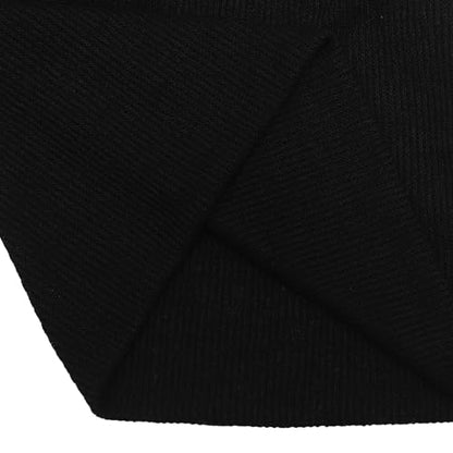 ZLYC Women Slouchy Beanie Hat Summer Knit Chemo Headwear - color: Solid Black