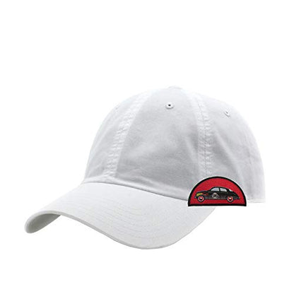Washed Canvas Combed Cotton Unstructured Soft Crown Adjustable Dad Hat Baseball Cap - color: White 96r