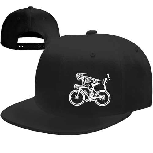 Skull Hat Snapback Hats for Men Flat Bill Hats for Men Fitted Hat Adjustable Black Baseball Hats - color: Mainstream Locomotives