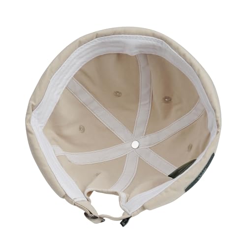Croogo Cotton Brimless Hat for Men Rolled Cuff Docker Cap Casual Worker Hat - color: Gd30-beige