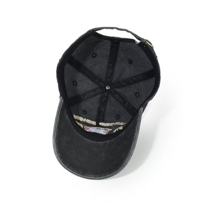 USA 250th Anniversary Baseball Cap Patriotic Embroidered American Hat - color: 1-black