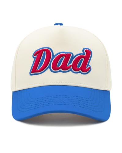 Waldeal Dad Hats for Men, 3D Embroidered Two Tone Dad Baseball Cap - color: Blue