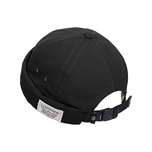 Croogo Hats for Men - Brimless Cap, Retro Strapback, Adjustable Landlord Skullcap - color: Gd43-black