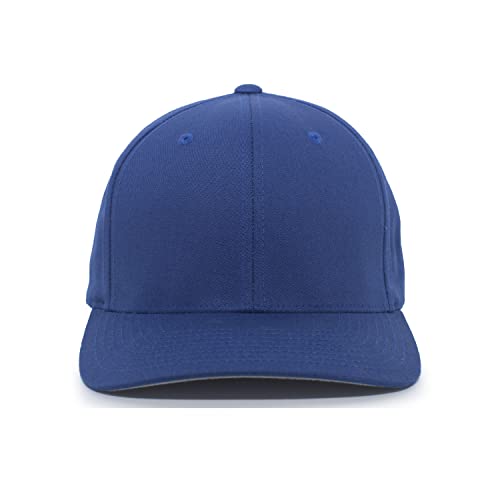Pacific Headwear Unisex Adult Twill Stretchfit Cap - color: Royal, size: Large