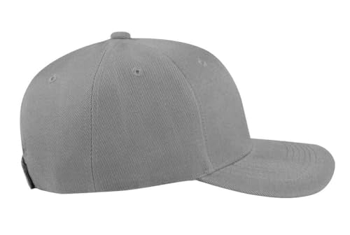 TK Flex Blank Hats, Adjustable Plain Hats, Casual Women's and Men's Hats, Baseball Caps for Patches and Embroidery, 12 Pack - color: Grey