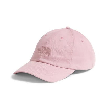 The North Face Norm Baseball Hat | Shallow Fit Ball Cap with Embroidered Logo, Adjustable Strap Closure & Silver Buckle - color: Metal Pink