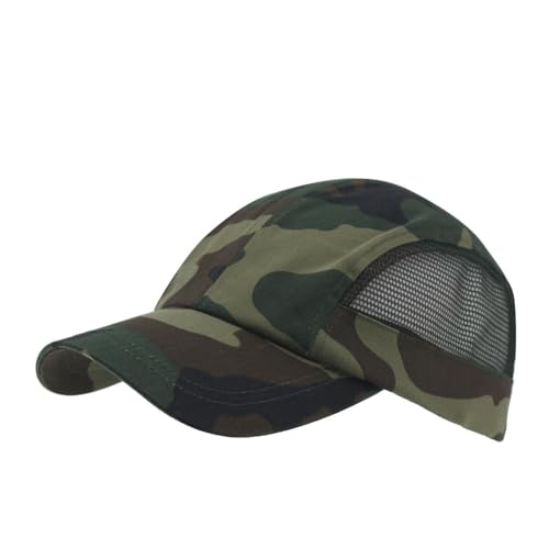 The Vintage Year Camouflage Army Outdoor Hunting Unstructured Adjustable Cadet Army Baseball Cap - color: Woodland Camo 4 Panel Mesh, size: One Size