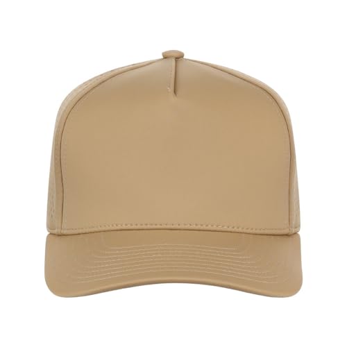 Lids Tee Box 5-Panel Performance Tech Adjustable Snapback Cap - color: Khaki