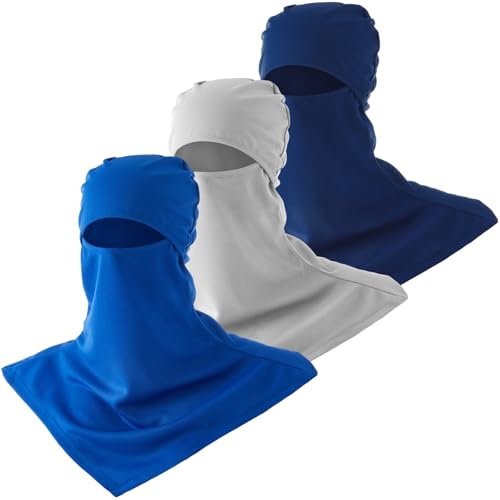 SATINIOR 3 Pcs Summer Balaclava - color: Light Gray, Royal Blue, Navy Blue